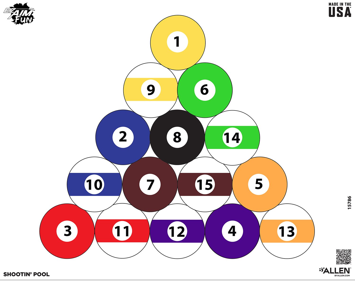 EZ-Aim 15786 Shootin' Pool Hanging Paper 24" x19" Multi-Color 4 Pack 3 EZ-Aim 15786 Shootin' Pool Hanging Paper 24" x19" Multi-Color 4 Pack