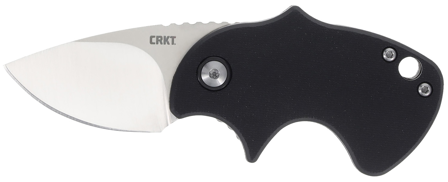 CRKT 7930 Orca Compact 1.79" Folding Plain Satin D2 Steel Blade, Black GRN Handle 3 CRKT 7930 Orca Compact 1.79" Folding Plain Satin D2 Steel Blade, Black GRN Handle