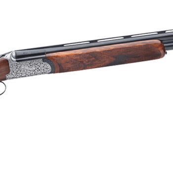 Rizzini USA 41011229 Round Body EM Full Size 12 Gauge Break Action 2rd 29" Vent Rib Barrel, Coin Anodized Silver Receiver, Fixed w/Prince of Whales Grip Grade III Turkish Walnut Stock