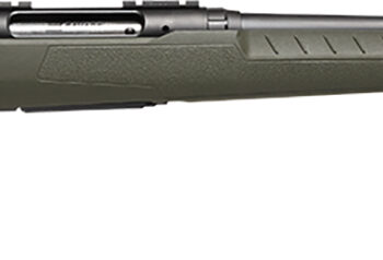 Savage Arms 32108 Axis 2 Compact 7mm-08 Rem 4+1 20" Matte Black Heavy Sporter Barrel, Matte Black Drilled & Tapped Carbon Steel Receiver, Fixed OD Green Synthetic Stock, Right Hand