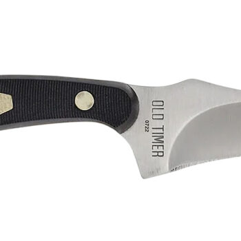 Old Timer 1179216 Sharpfinger  3.30" Fixed Clip Point Plain Stainless Steel Blade/ Delrin Handle