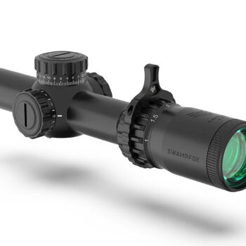 Swampfox Optics THK14241GF Tomahawk II  Black 1-4x 24mm 30mm Tube Bright Fiber Optic Green Reticle