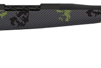 Fierce Firearms TWROG270WIN24BF Twisted Rogue 270 Win 24" Armour Lube Black Steel Threaded Barrel, Drilled & Tapped Steel Receiver, LR Negative Comb Forest Camo Carbon Fiber Stock