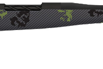 Fierce Firearms TWROG300WIN24BF Twisted Rogue 300 Win 24" Armour Lube Black Steel Threaded Barrel, Drilled & Tapped Steel Receiver, LR Negative Comb Forest Camo Carbon Fiber Stock