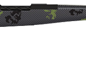 Fierce Firearms TWTROG300WIN24BF Twisted TI Rogue 300 Win 24" Black Cerakote Steel Threaded Barrel, Drilled & Tapped Titanium Receiver, LR Negative Comb Forest Camo Carbon Fiber Stock