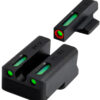 TruGlo TGTG13RS3PC TFX Pro Green Tritium & Fiber Optic Orange Outline Front Sight Green Tritium & Fiber Optic Rear Sight 1 177919