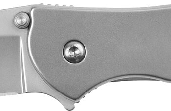 Kershaw 1660R Leek Random EDC 3" Folding Reverse Tanto Plain Bead Blasted 14C28N Steel Blade, Silver Stainless Steel Handle