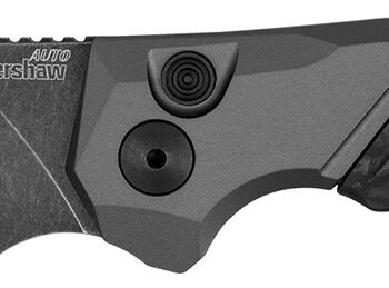 Kershaw 7850 Launch 14 Automatic 3.38" Cleaver Plain Black Oxide Blackwash CPM 154 SS, Blade Black Anodized Aluminum/Carbon Fiber Handle