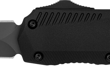 Kershaw 9000DE Livewire  Automatic 3.45" OTF Spear Point Plain Black PVD CPM MagnaCut Steel Blade, Black Anodized Aluminum Handle