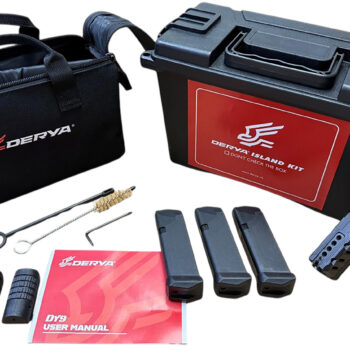 Derya Firearms 10L.DY9.ISL.US DY9 Island Kit 9mm Luger 10+1 3.86" Black Melonite Steel Barrel, Black Melonite Steel Optics Ready/Serrated Slide, Black Melonite Polymer Frame, RMR Footprint