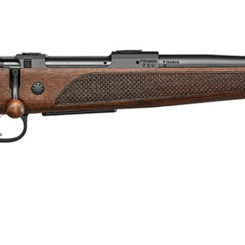 CZ-USA 07307 600+ Lux 308 Win 5+1 20" Black Nitride Threaded Barrel, Black Nitride Steel Drilled & Tapped Receiver, Walnut Fixed Stock