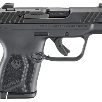 Ruger 13765 LCP Max  Compact Frame 380 ACP 10+1 2.80" Black Oxide Alloy Steel Barrel, Black Nitride Alloy Steel Serrated Slide, Black Polymer Frame, Textured Grip, No Manual Safety