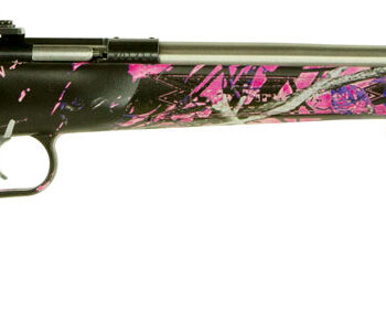 Crickett KSA2167 Youth  22 LR 1rd 16.12" Stainless Steel Barrel, Fixed Front/Adjustable Rear Peep Sights, Hydro Dipped Muddy Girl Synthetic Stock w/11.5" LOP, Rebounding Firing Pin Safety