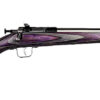 Crickett KSA2228 Youth 22 LR 1rd 16.12" Stainless Steel Barrel, Fixed Front/Adjustable Rear Peep Sights, Purple Laminate Stock w/11.5" LOP, Rebounding Firing Pin Safety 2 25681