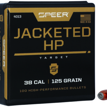 Speer 4013 Handgun  38Cal 125gr Jacketed Hollow Point 100 Per Box/5 Case