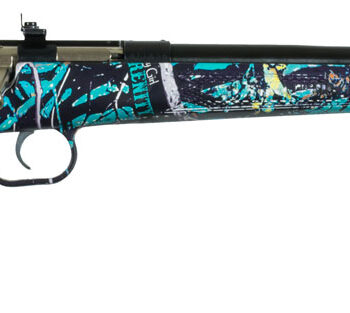 Crickett KSA2172 Youth  22 LR 1rd 16.12" Blued Barrel & Receiver, Fixed Front/Adjustable Rear Peep Sights, Muddy Girl Serenity Synthetic Stock w/11.5" LOP, Rebounding Firing Pin Safety