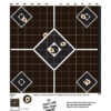 Champion Targets 45804 VisiShot 5-Diamond Paper Hanging Pistol/Rifle 13" x 18" Black/White 10 Pack 1 38780