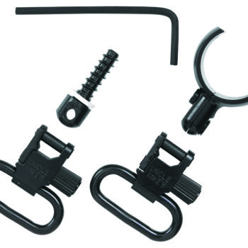 Uncle Mike's 15922 Magnum Band Swivel Set Quick Detach 115 SG-12 Blued 1" Loop for Winchester 101/201 12 Gauge O/U Shotgun