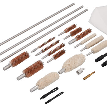 Hoppe's UAC76 Universal Accessory Cleaning Kit Multi-Caliber/Silver Hard Case