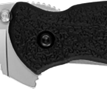 Kershaw 1620ST Scallion  2.40" Folding Drop Point Part Serrated Bead Blasted 420HC SS Blade Black Glass-Filled Nylon  Handle Includes Pocket Clip