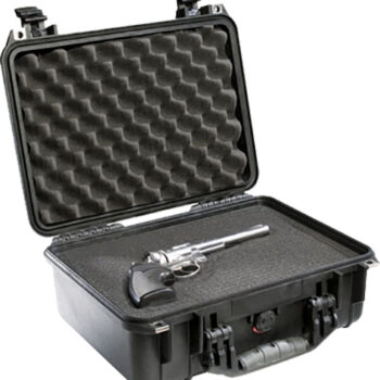 Pelican 1450000110 Protector Case Black Polypropylene Holds Handgun