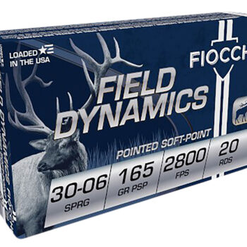Fiocchi 3006C Field Dynamics  30-06Springfield 165gr Pointed Soft Point 20 Per Box/10 Case