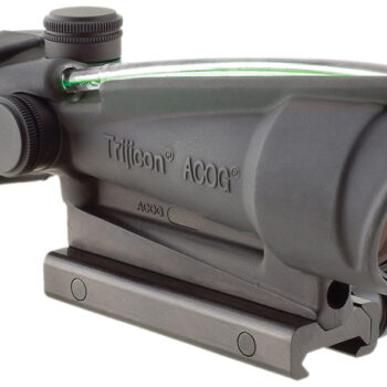 Trijicon 100144 ACOG  Black Hardcoat Anodized 3.5x35mm Illuminated Green Chevron .308/7.62 BDC Reticle