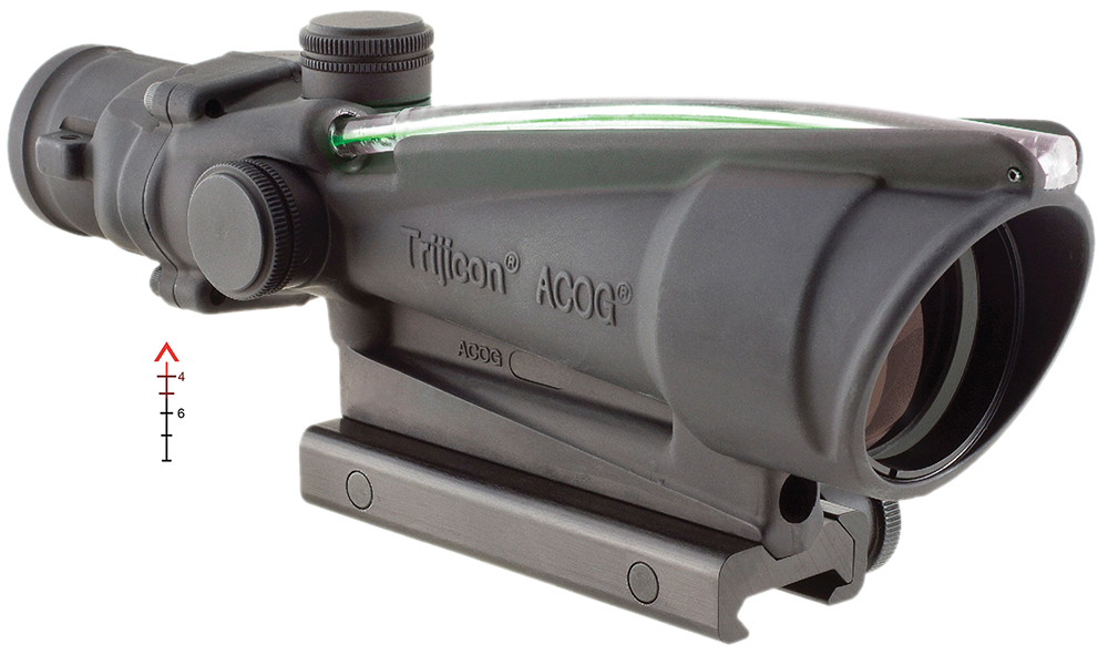 Trijicon 100144 ACOG Black Hardcoat Anodized 3.5x35mm Illuminated Green Chevron .308/7.62 BDC Reticle 3 Trijicon 100144 ACOG Black Hardcoat Anodized 3.5x35mm Illuminated Green Chevron .308/7.62 BDC Reticle