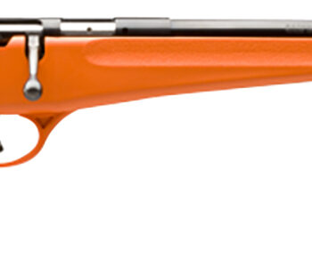 Savage Arms 13810 Rascal  Youth 22 LR 1rd 16.13" Matte Black Sporter Barrel, Matte Black Carbon Steel Receiver, Orange Fixed Synthetic Stock, Right Hand