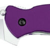 Kershaw 1620PUR Scallion 2.40" Folding Drop Point Plain Bead Blasted 420HC SS Blade Purple Anodized Aluminum Handle Includes Pocket Clip 2 88081