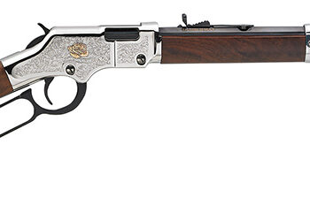 Henry H004AB Golden Boy American Beauty 22 Short, 22 Long or 22 LR Caliber with 16 LR/21 Short Capacity, 20" Blued Barrel, Nickel-Plated Metal Finish & American Walnut Stock Right Hand (Full Size)