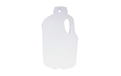 B/C AR500 3/8" SILHOUETTE MILK JUG 3 B/C AR500 3/8" SILHOUETTE MILK JUG