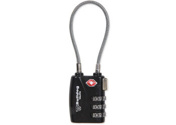 BULLDOG TSA LOCK W/STL CABLE NON-CA