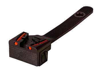 HIVIZ ADJ REAR SIGHT S&W RVLVR GR/RD