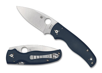 SPYDERCO SHAMAN G-10 3.58" BLUE