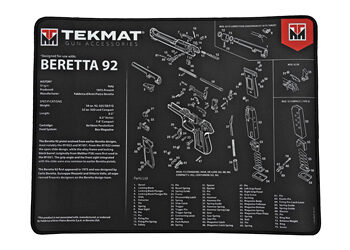 TEKMAT ULTRA PSTL MAT BERETTA 92 BLK