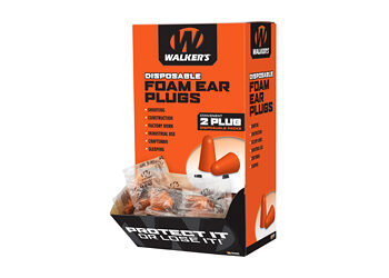 WALKER'S FOAM EAR PLUGS 200PK BOX