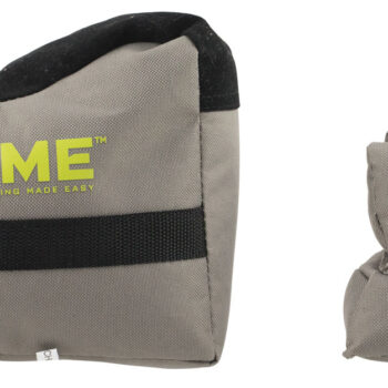 SME SMEGRF Front & Rear Gun Rest  Inert Poly Bead Filled Shooting Bags, Suede Leather Topper, Non-Slip Bottom, 600D Polyester