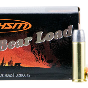 HSM 454C4N20 Bear Load  454 Casull 325 gr Wide Flat Nose 20 Per Box/ 20 Case