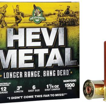 HEVI-Metal HS38006 HEVI-Metal Longer Range 12Gauge 3" 1 1/4oz 6Shot 25 Per Box/10 Case