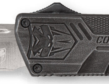 CobraTec Knives SWCTLWTNS Lightweight  3.25" OTF Tanto Plain D2 Steel Blade/Stonewashed Aluminum Handle Includes Pocket Clip