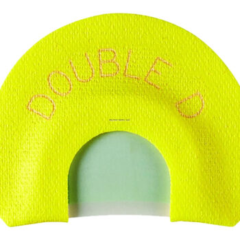 HS Strut 05905 Double D Double Reed Diaphragm Call Double Reed Turkey Hen Sounds Attracts Turkeys Yellow