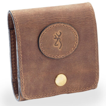 Browning 12199 Cartridge Case Crazy Horse Brown Leather 10rd Rifle Belt Loop Mount