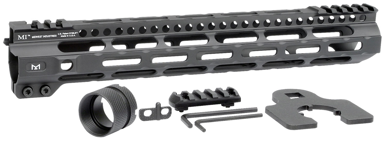 Midwest Industries MIULW12625 Ultralight AR-15 Black Hardcoat Anodized Aluminum/Polymer 12.625" Picatinny/M-LOK 3 Midwest Industries MIULW12625 Ultralight AR-15 Black Hardcoat Anodized Aluminum/Polymer 12.625" Picatinny/M-LOK
