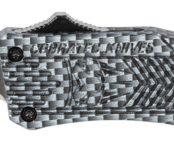 CobraTec Knives SCFCTK1SDADNS CTK-1  Small 2.75" OTF Dagger Plain D2 Steel Blade/Carbon Fiber Aluminum Handle Features Glass Breaker Includes Pocket Clip