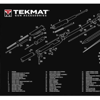 TekMat TEKR36SKS SKS Cleaning Mat Black/White Rubber 12"x36" SKS Parts Diagram