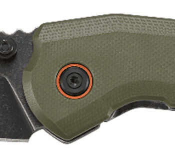 CRKT 6280 Overland  3" Folding Sheepsfoot Plain Stonewashed 8Cr13MoV SS Blade/ Green G10/SS Handle Includes Pocket Clip