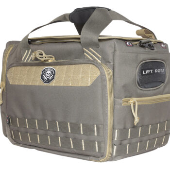 GPS Bags 1512MLBR Range Bag  Rifle Green Med/Lg Holds 5 Handguns