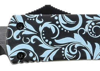 Templar Knife MMDT231 Gen II Maiden Teal Slim 3.43" OTF Tanto Plain Black Oxide Stonewashed 440C SS Blade, 5.05" Teal Aluminum Handle, Glass Breaker