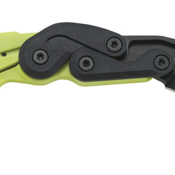 CRKT 4041G Provoke Zap 2.47" Folding Plain Black Stonewashed 4116 Stainless Steel Blade/Bright Green Grivory Handle Includes Pocket Clip